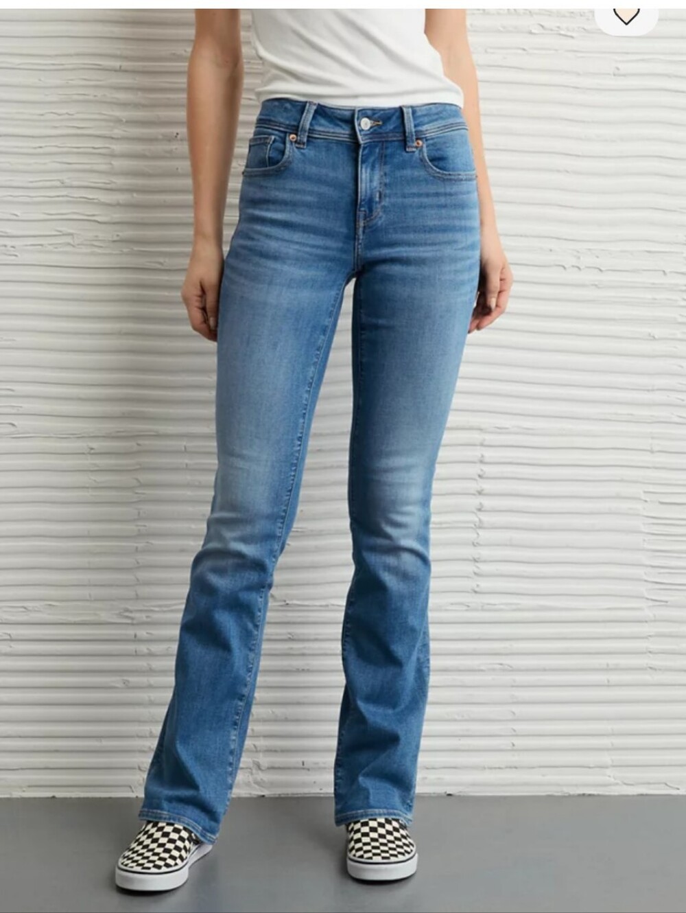 American Eagle Kick Bootcut Mid Rise Women's Jeans Medium Wash sz 10.